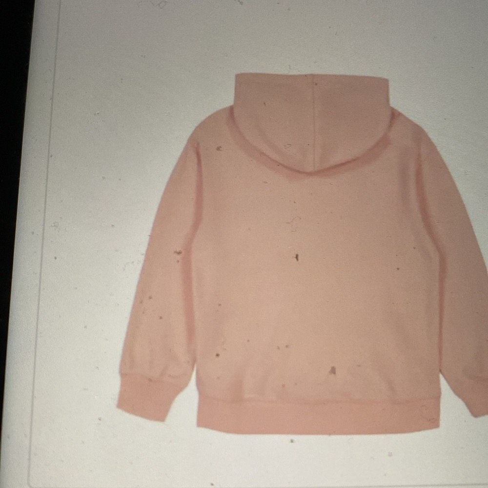 Roxy NWT Tropical Peach Girls Pullover Hoodie - Size L 14-16 - Picture 4 of 5